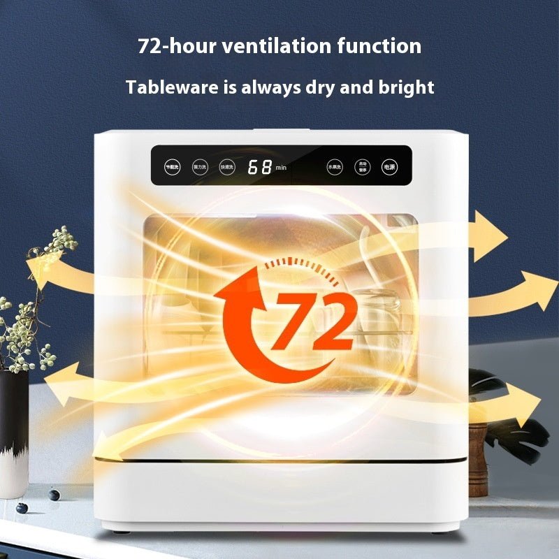 Small Desktop Household Installation-free Automatic Dishwasher - IVOIRART.COM