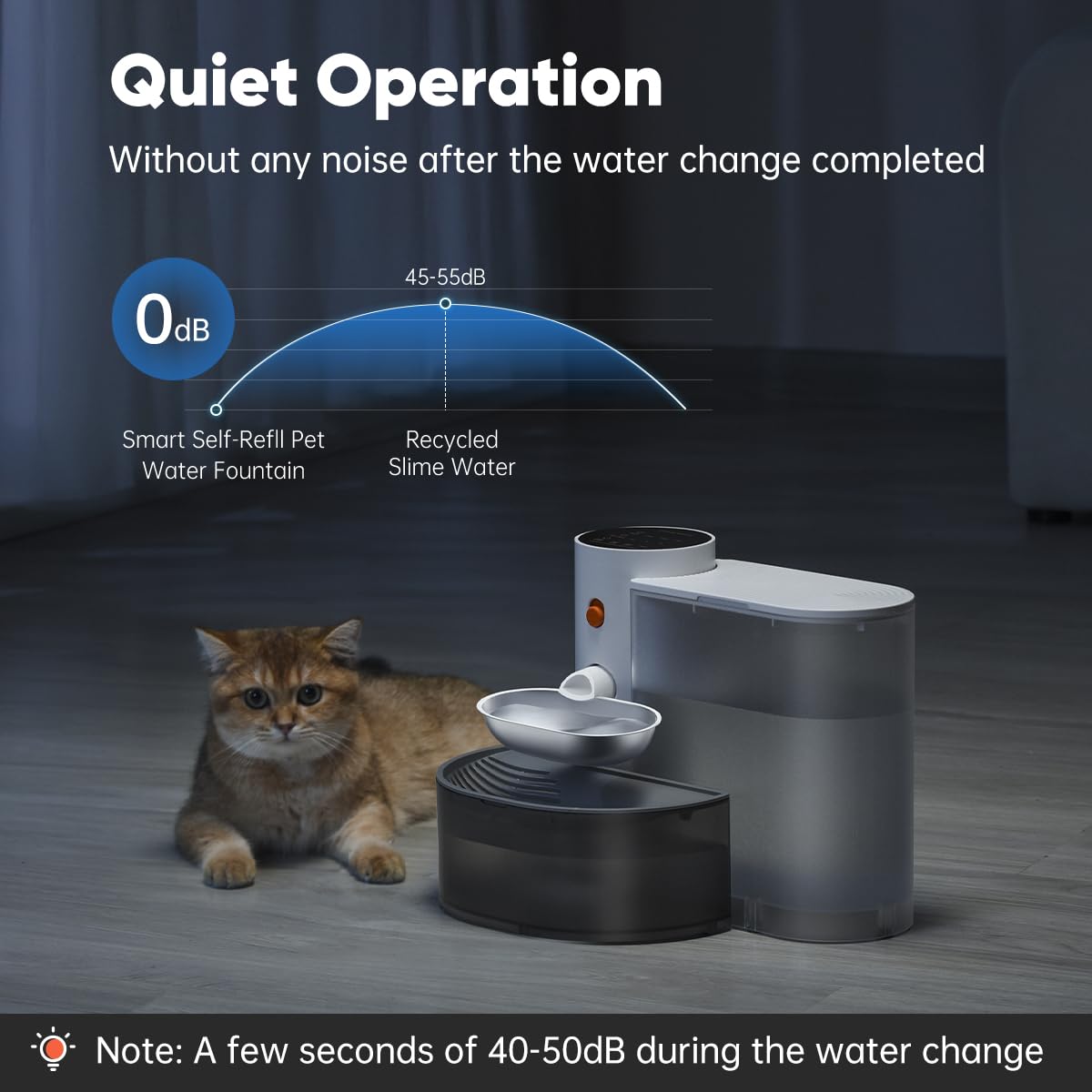 Smart Cat Water Dispenser - Stainless Steel Water Bowl, Upgraded Self-Refill Cat Water Fountain Automatic Water Dispenser Water Feeder For Cats & Small Animals, 3.5L 118.4oz - IVOIRART.COM
