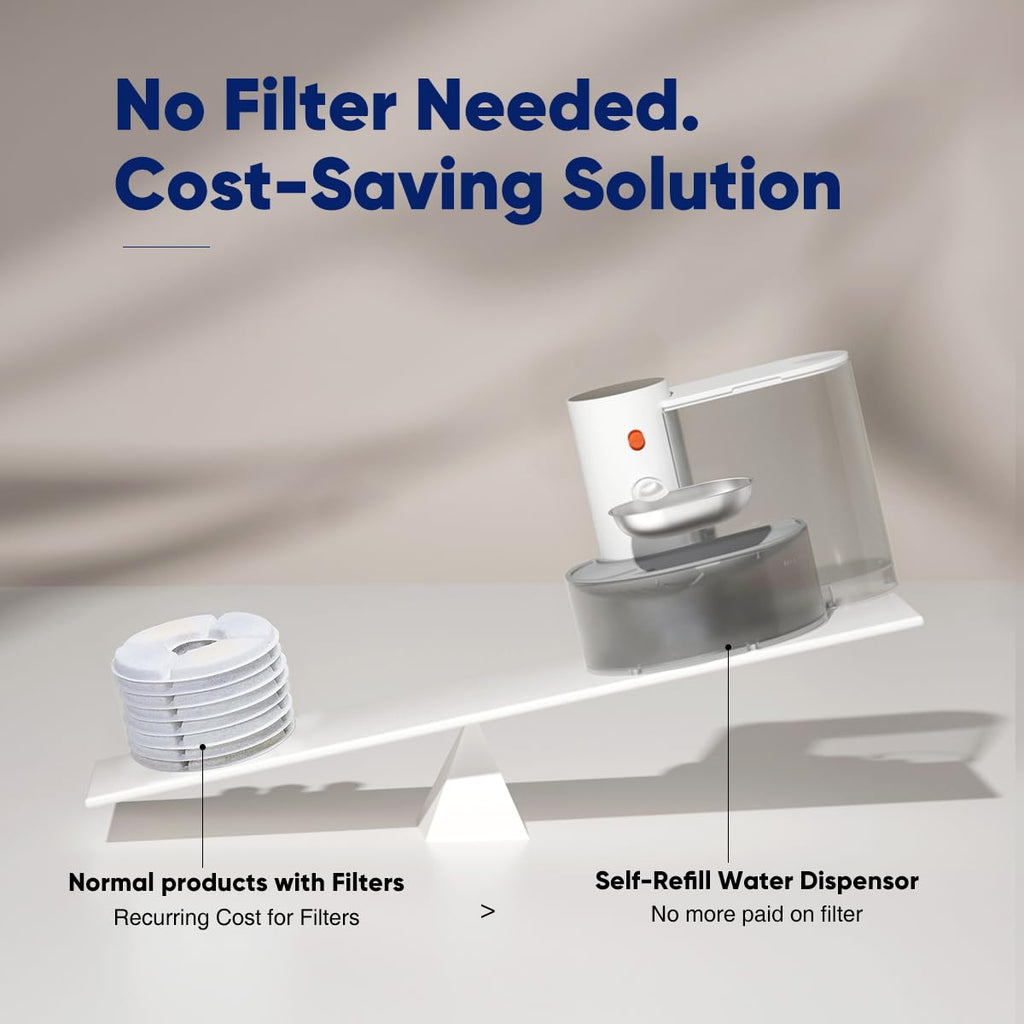 Smart Cat Water Dispenser - Stainless Steel Water Bowl, Upgraded Self-Refill Cat Water Fountain Automatic Water Dispenser Water Feeder For Cats & Small Animals, 3.5L 118.4oz - IVOIRART.COM