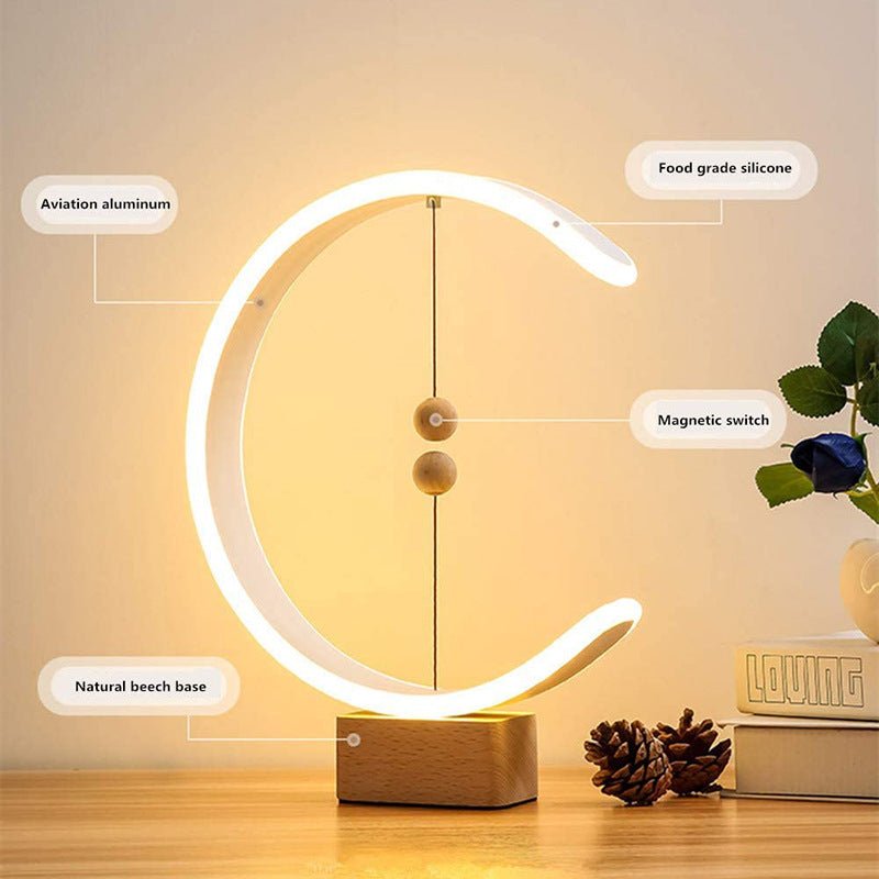Smart Remote Control Creative Table Lamp Magnetic Suspension - IVOIRART.COM