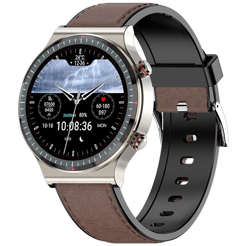 Smartwatch ECGPPG ECG Heart Rate Blood Pressure Blood Oxygen Heart Rate Body Temperature HRV Watch - IVOIRART.COM