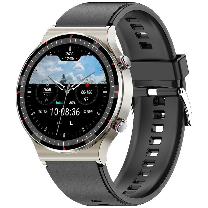 Smartwatch ECGPPG ECG Heart Rate Blood Pressure Blood Oxygen Heart Rate Body Temperature HRV Watch - IVOIRART.COM