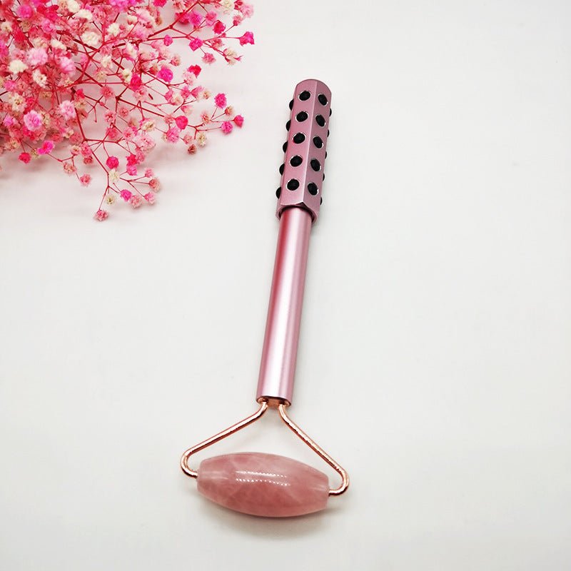 Soin de santé avec masseur en jade naturel pour visage, cou et corps complet - IVOIRART.COM