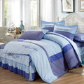 Solid color cotton bed skirt set of four - IVOIRART.COM