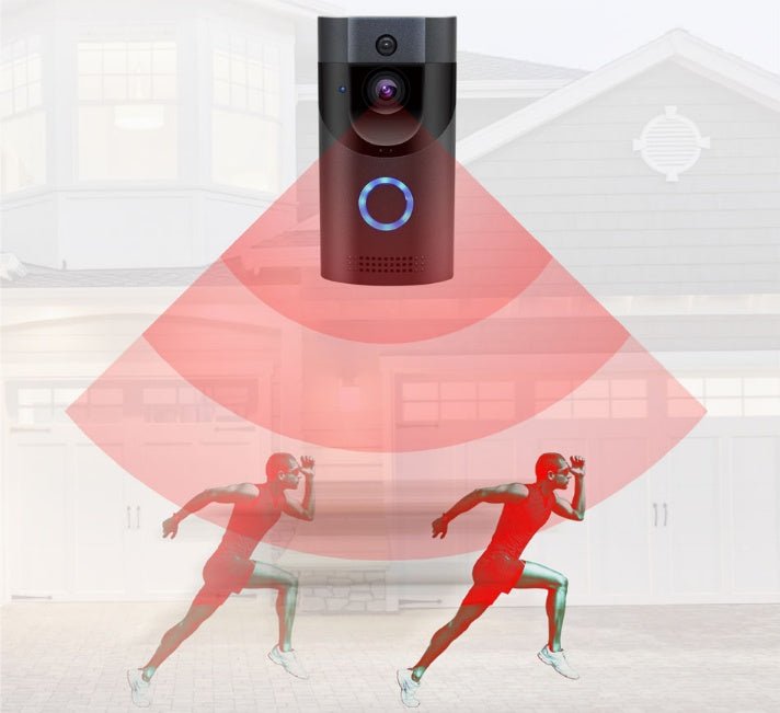 Sonnette vidéo intelligente WiFi sans fil avec interphone mobile et alarme H1 - IVOIRART.COM