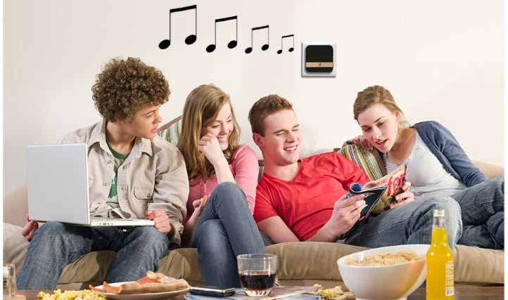 Sonnette vidéo intelligente WiFi sans fil avec interphone mobile et alarme H1 - IVOIRART.COM