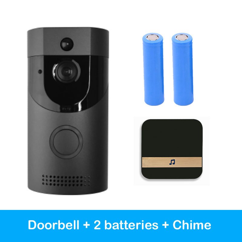 Sonnette vidéo intelligente WiFi sans fil avec interphone mobile et alarme H1 - IVOIRART.COM