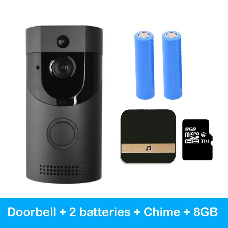 Sonnette vidéo intelligente WiFi sans fil avec interphone mobile et alarme H1 - IVOIRART.COM