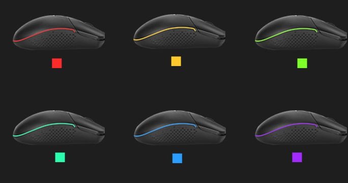 Souris de jeu filaire ergonomique noire avec 9 boutons, 5000 dpi et câble USB de 1,8 m - IVOIRART.COM