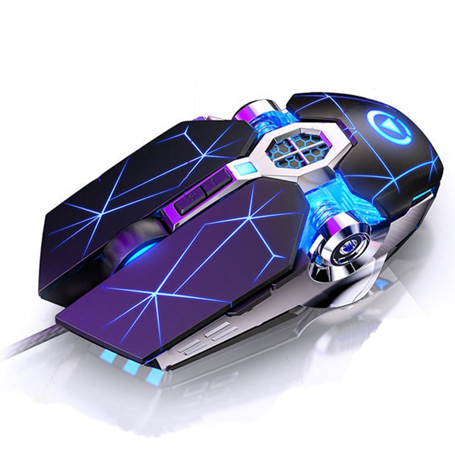 Souris de jeu filaire silencieuse mécanique pour ordinateur de bureau et portable - IVOIRART.COM