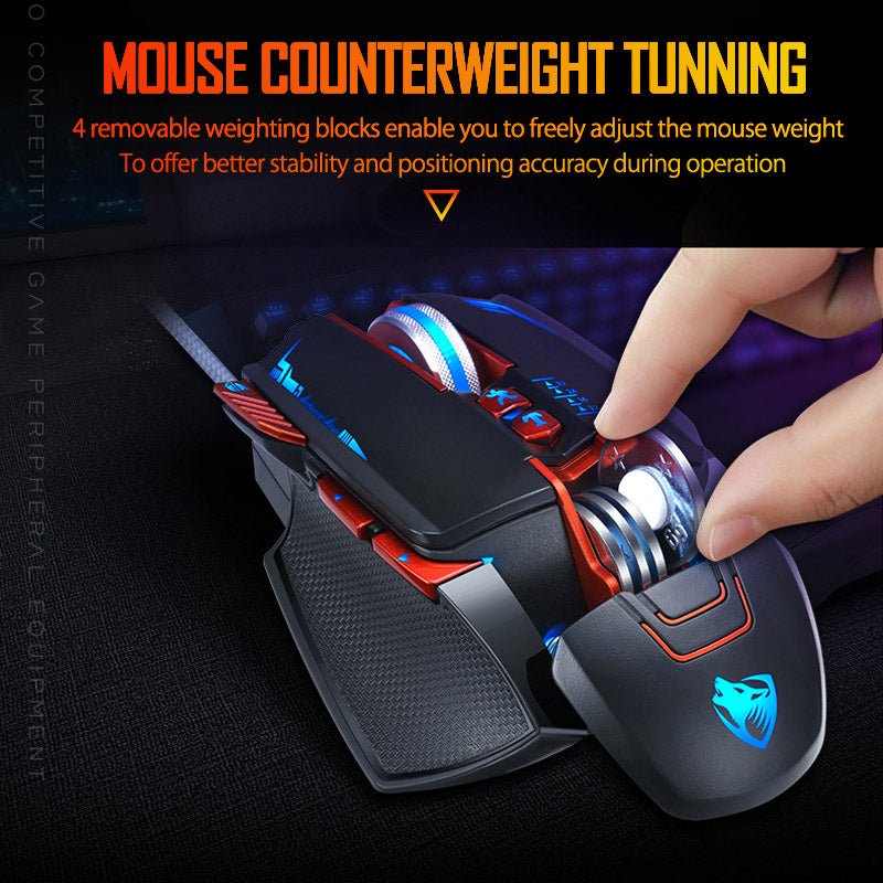 Souris de Jeu Thunder Wolf V9 Haute Performance pour Ordinateur de Bureau - IVOIRART.COM