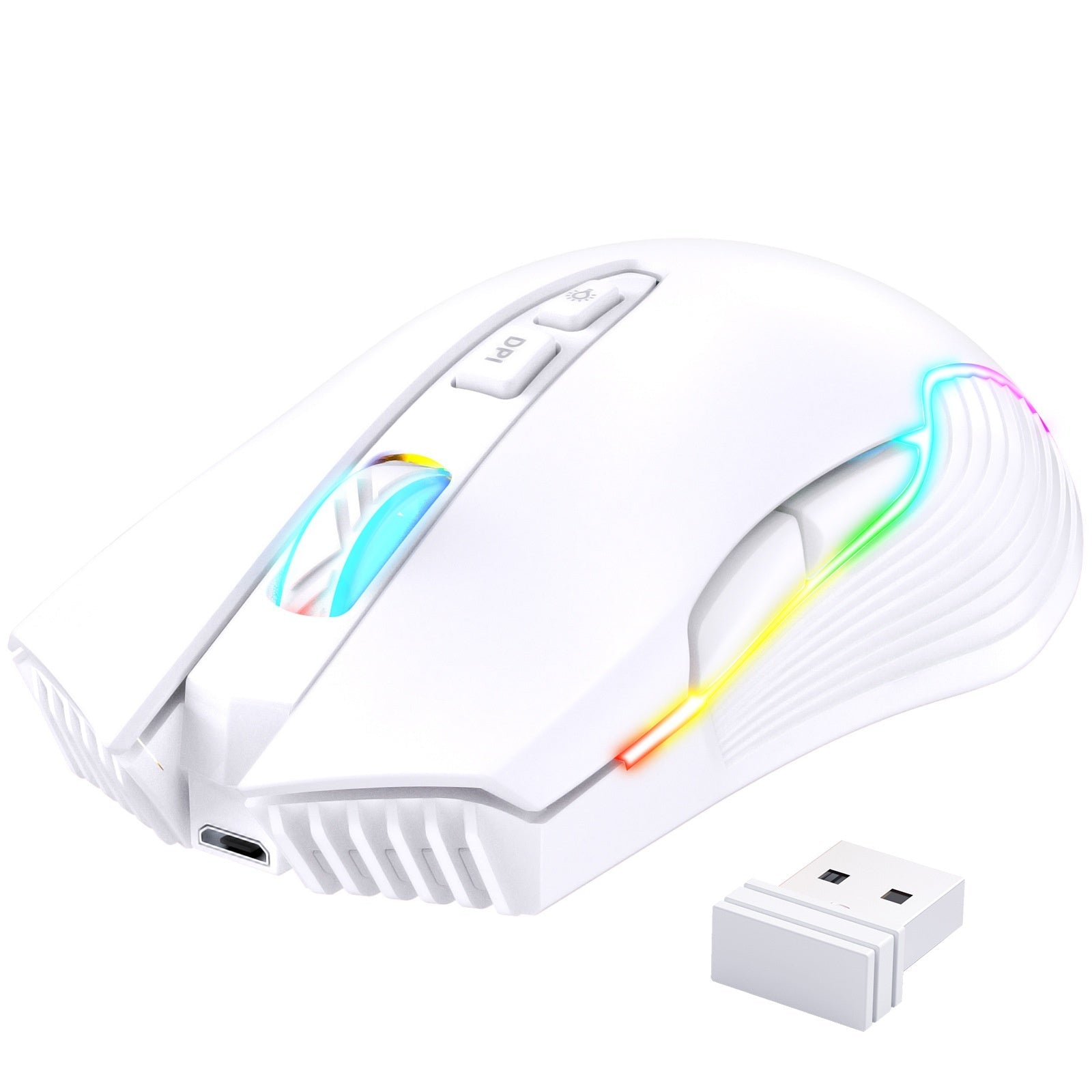 Souris Filaire Mécanique de Jeu pour Streamer Ordinateur Portable Bureau 6400DPI - IVOIRART.COM