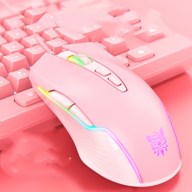 Souris Filaire Mécanique de Jeu pour Streamer Ordinateur Portable Bureau 6400DPI - IVOIRART.COM