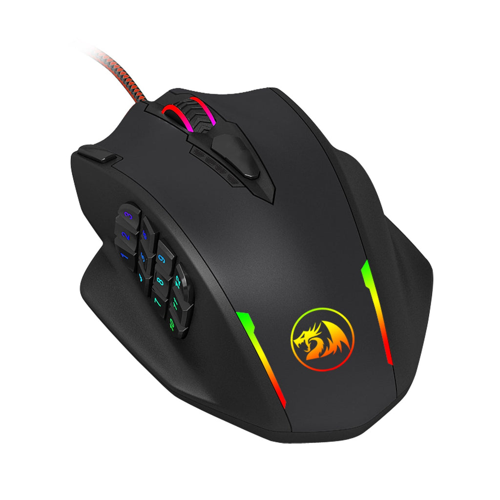 Souris Macro Red Dragon M908 Mono-main avec Prise en Main Ergonomique - IVOIRART.COM