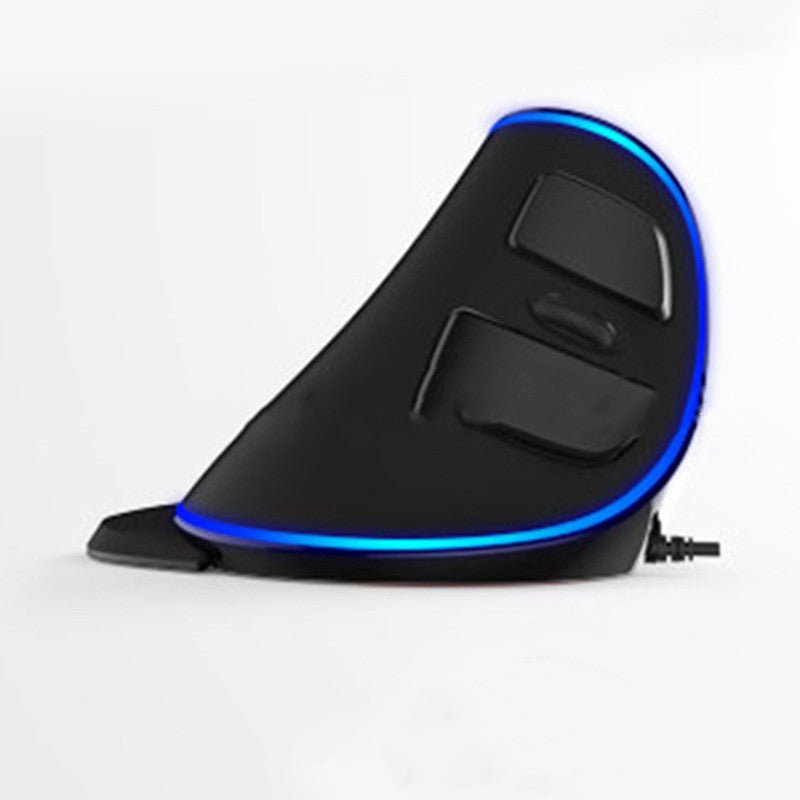 Souris verticale ergonomique escargot RGB anti - souris câblée main avec câble USB - IVOIRART.COM