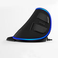 Souris verticale ergonomique escargot RGB anti - souris câblée main avec câble USB - IVOIRART.COM