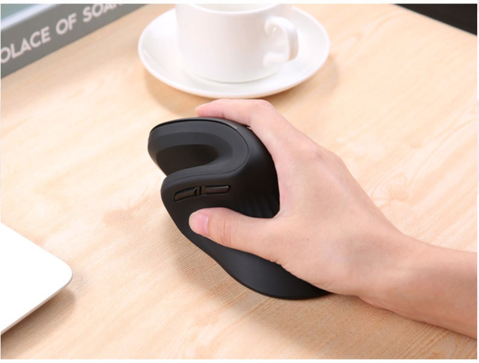 Souris verticale sans fil 6 boutons avec DPI réglable pour un confort optimal - IVOIRART.COM