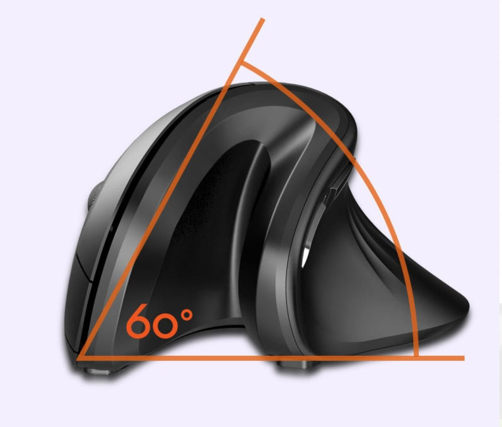 Souris verticale sans fil 6 boutons avec DPI réglable pour un confort optimal - IVOIRART.COM