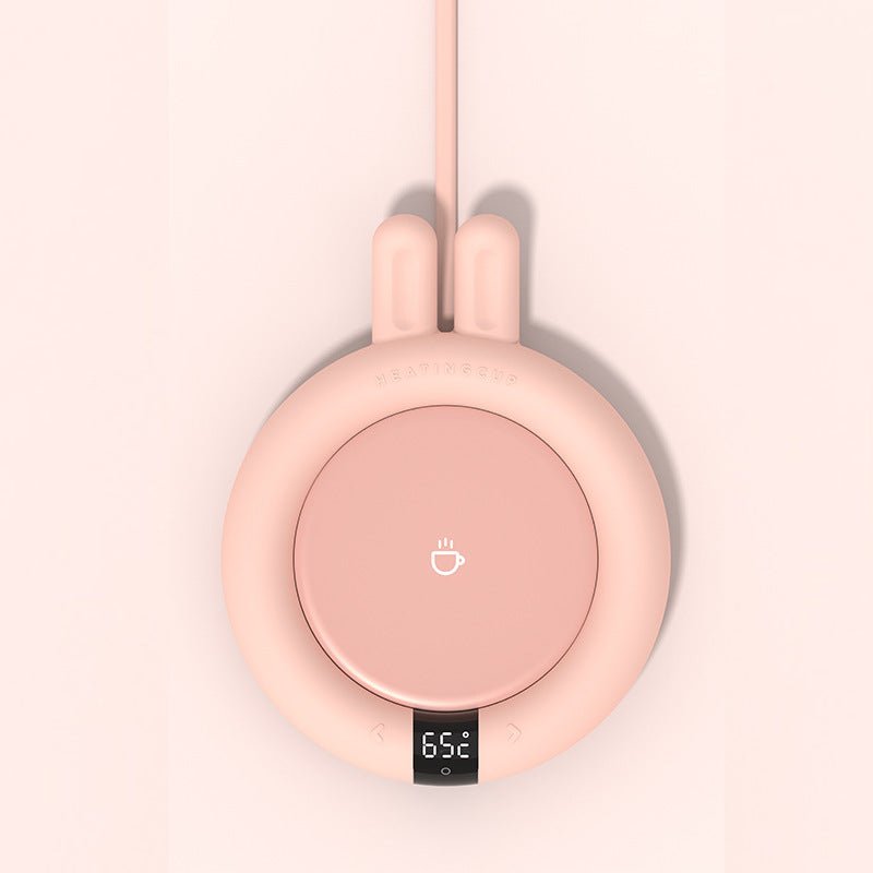 Sous-verre chauffant tactile température constante avec minuterie 220V 20W (rose) - IVOIRART.COM