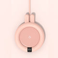 Sous-verre chauffant tactile température constante avec minuterie 220V 20W (rose) - IVOIRART.COM
