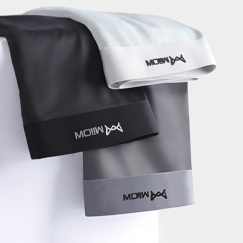 Sous-vêtements homme avec zone d'entrejambe en soie glacée ultra-confort - IVOIRART.COM