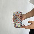 Special-interest Design Contrast Color Hand Painted Colorful Water Glass - IVOIRART.COM