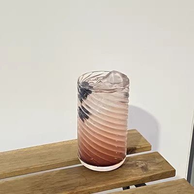 Special-interest Design Contrast Color Hand Painted Colorful Water Glass - IVOIRART.COM