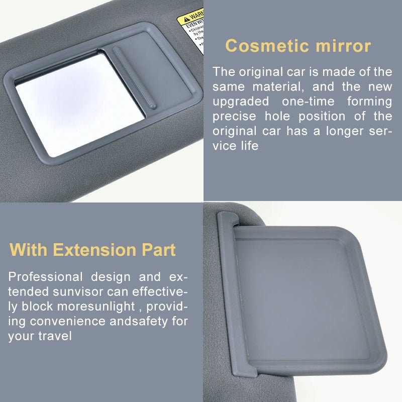 SPEEDWOW Car Inner Sunvisor Sunshield Sun Visor - IVOIRART.COM