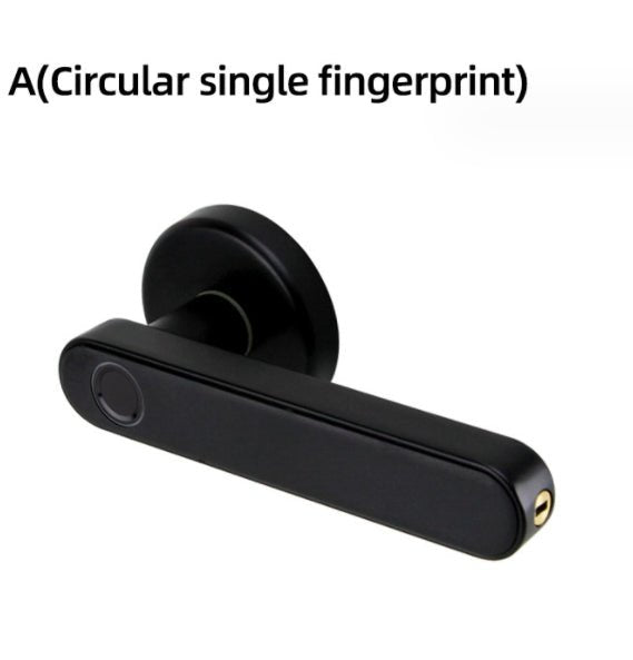 Spherical Fingerprint Wooden Door Lock - IVOIRART.COM