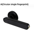 Spherical Fingerprint Wooden Door Lock - IVOIRART.COM