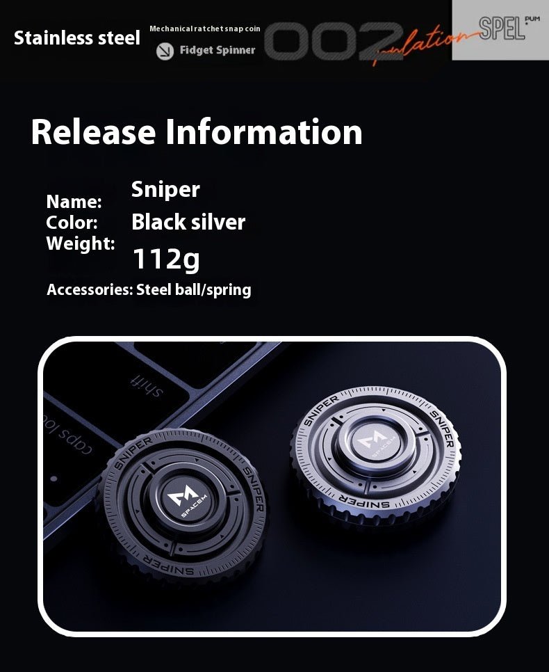 Stainless Steel Fingertip Decompression Artifact Toy - IVOIRART.COM