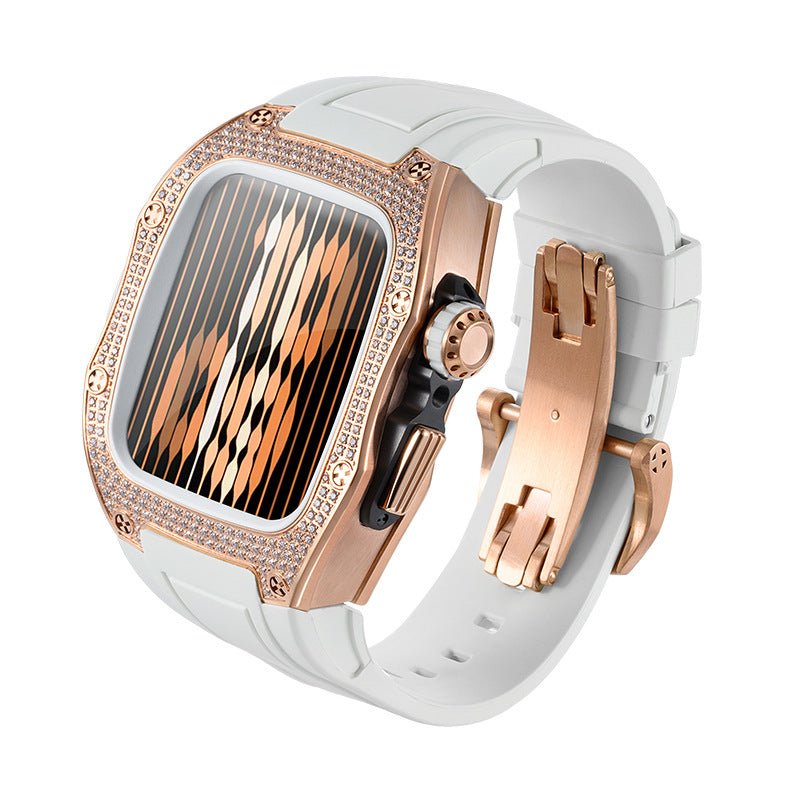 Stainless Steel Watch Modified Diamond Protective Shell - IVOIRART.COM