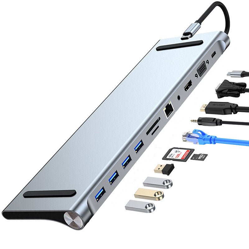 Station d'accueil 11-en-1 pour ordinateur portable Macbook avec connexion Type-C - IVOIRART.COM