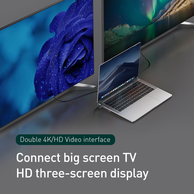 Station d'accueil multifonction et support de refroidissement avec 10 ports HDMI et VGA et convertisseur réseau - IVOIRART.COM