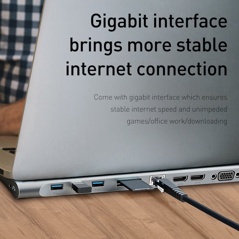 Station d'accueil multifonction et support de refroidissement avec 10 ports HDMI et VGA et convertisseur réseau - IVOIRART.COM