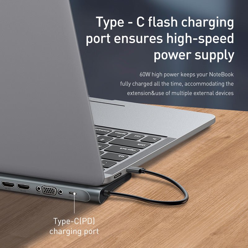 Station d'accueil multifonction et support de refroidissement avec 10 ports HDMI et VGA et convertisseur réseau - IVOIRART.COM