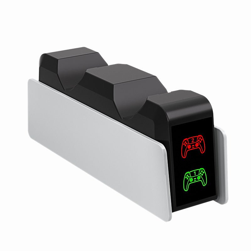 Station de Charge Double pour Manettes PS5 — Recharge Rapide, USB Inclus NoirXL+ - IVOIRART.COM