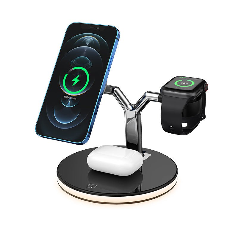 Station de charge magnétique 3 en 1 sans fil 15W rapide support montre écouteurs Pro - IVOIRART.COM