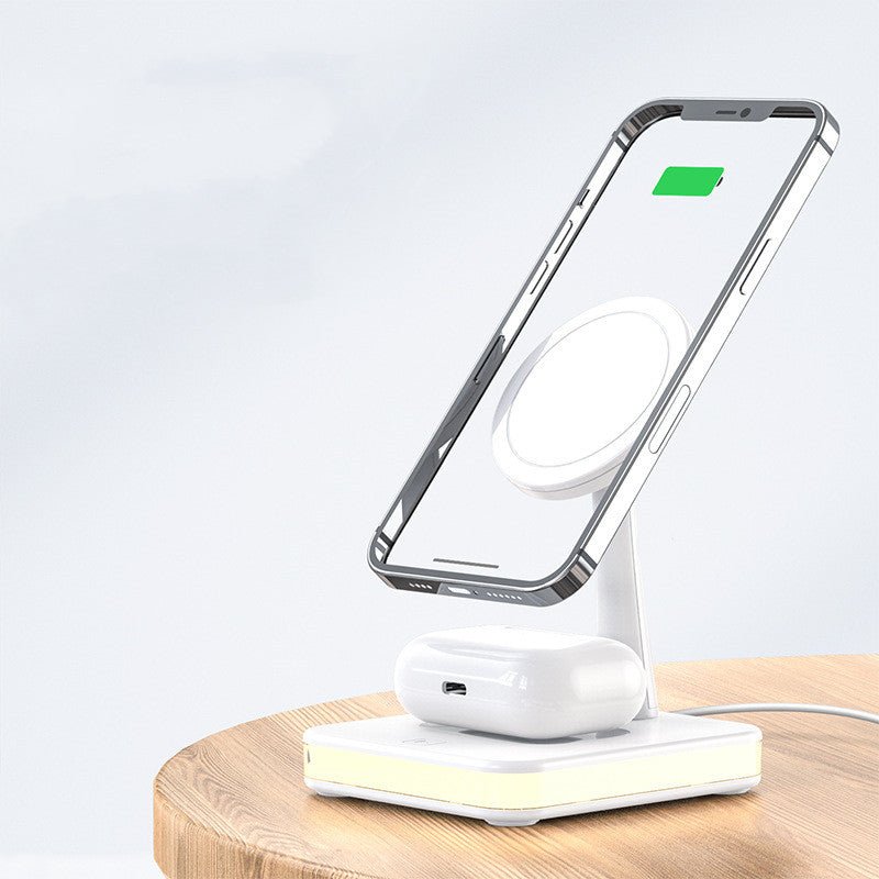 Station de charge magnétique sans fil 4 en 1 avec support et charge rapide - IVOIRART.COM