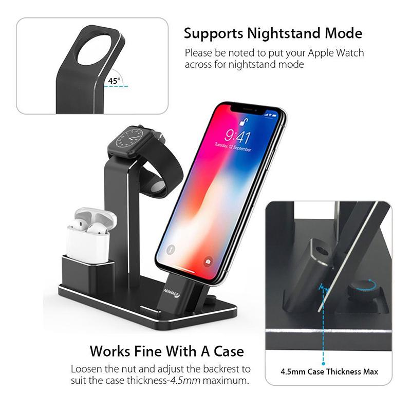 Station de Charge Multifonction 4 en 1 pour AirPods et Autres Appareils Sans Fil - IVOIRART.COM
