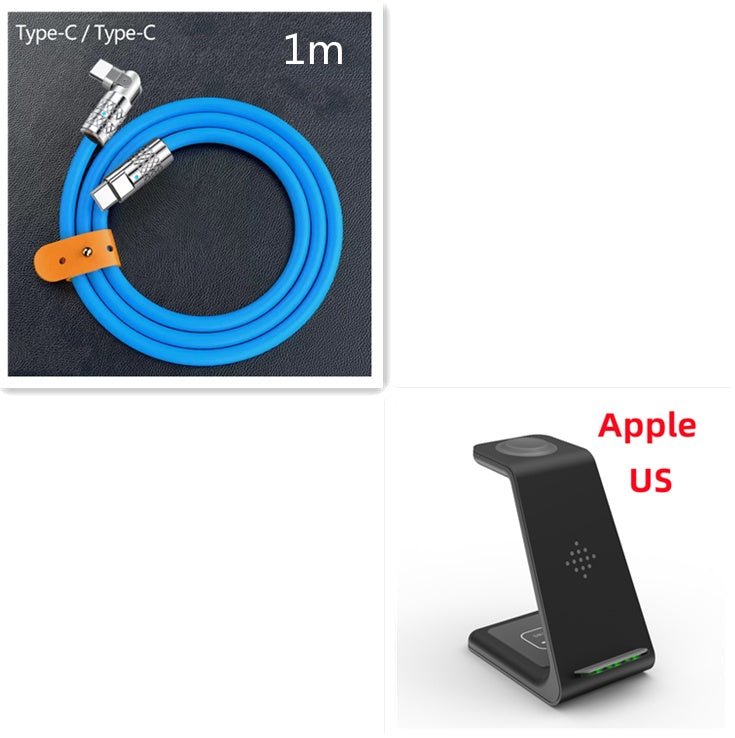 Station de Charge Rapide 3 - en - 1 avec Support sans Fil pour Téléphone - IVOIRART.COM