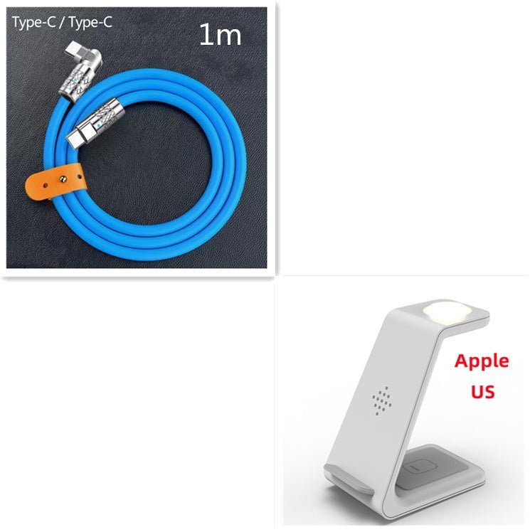 Station de Charge Rapide 3 - en - 1 avec Support sans Fil pour Téléphone - IVOIRART.COM