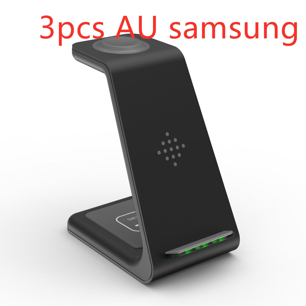 Station de Charge Rapide 3 - en - 1 avec Support sans Fil pour Téléphone - IVOIRART.COM