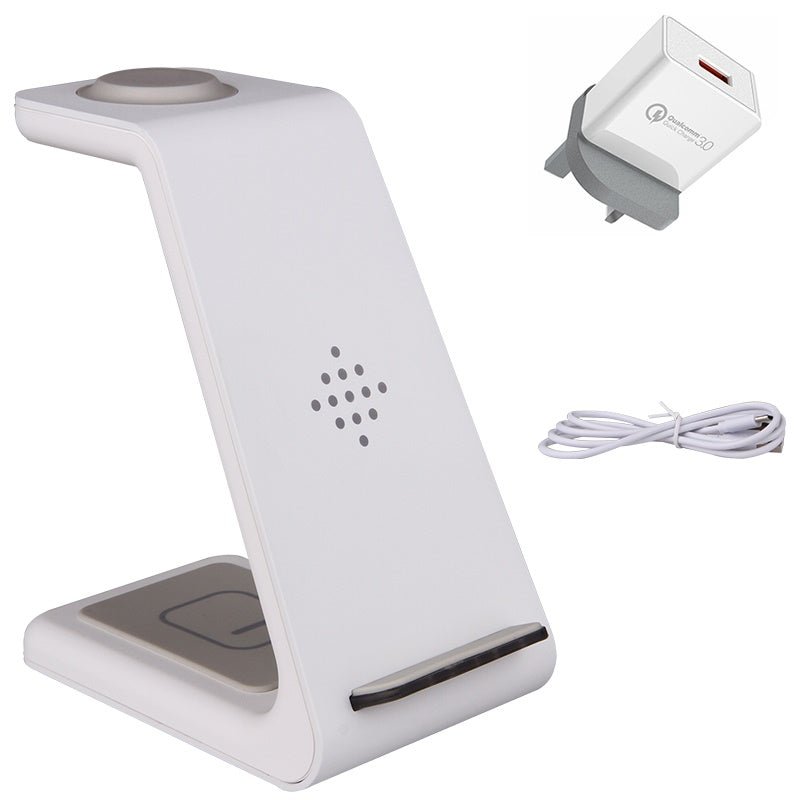 Station de Charge Rapide 3 - en - 1 avec Support sans Fil pour Téléphone - IVOIRART.COM
