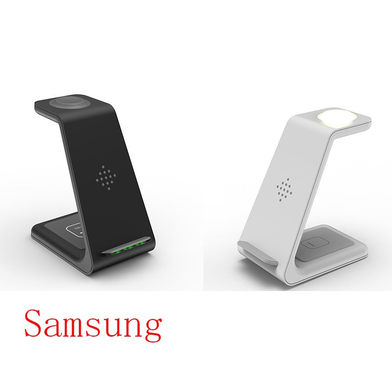 Station de Charge Rapide 3 - en - 1 avec Support sans Fil pour Téléphone - IVOIRART.COM