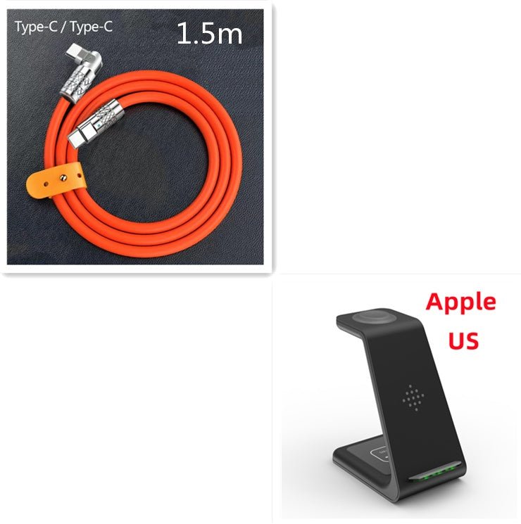 Station de Charge Rapide 3 - en - 1 avec Support sans Fil pour Téléphone - IVOIRART.COM