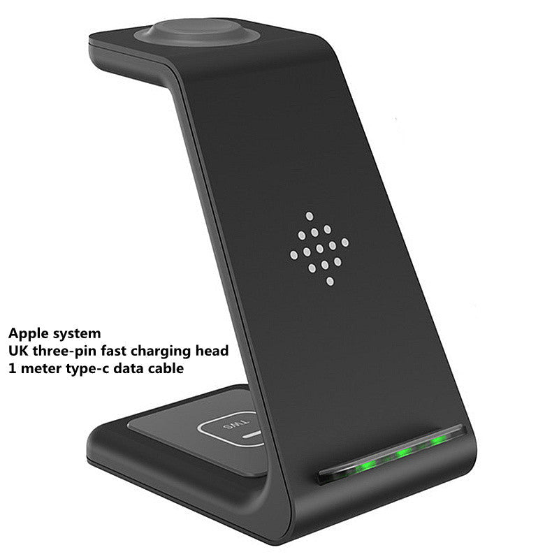 Station de Charge Rapide 3 - en - 1 avec Support sans Fil pour Téléphone - IVOIRART.COM