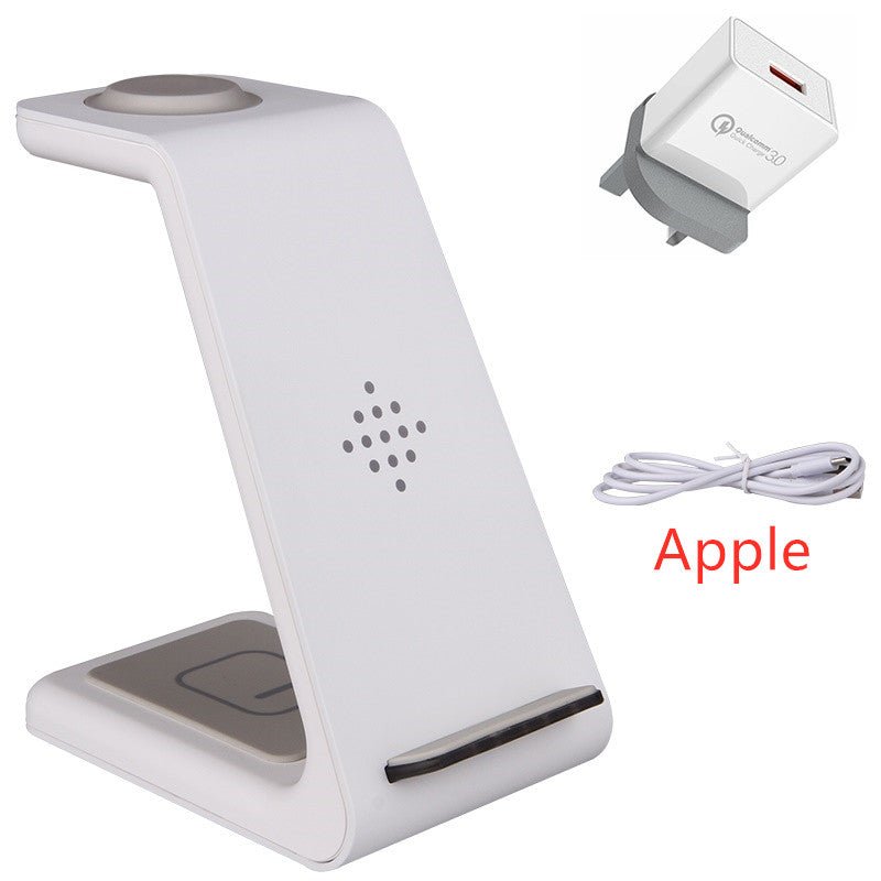 Station de Charge Rapide 3 - en - 1 avec Support sans Fil pour Téléphone - IVOIRART.COM