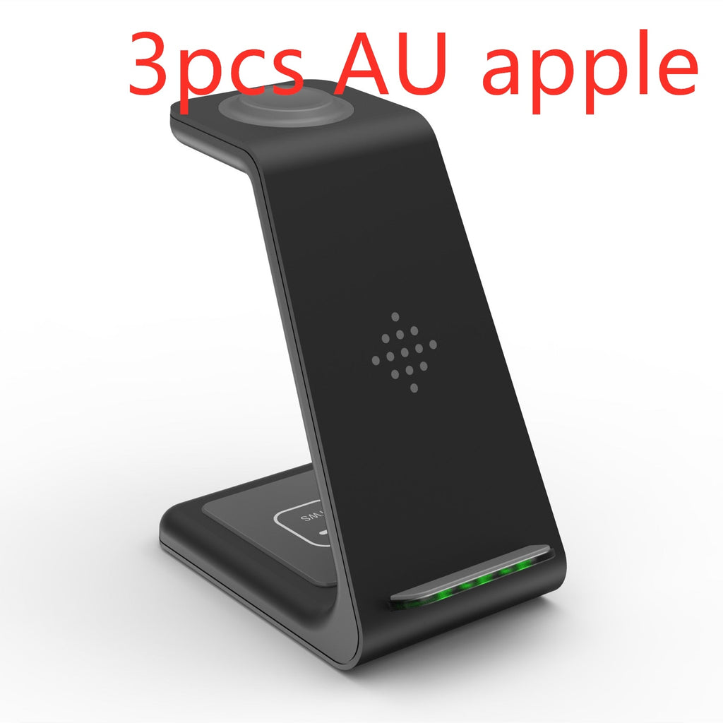Station de Charge Rapide 3 - en - 1 avec Support sans Fil pour Téléphone - IVOIRART.COM
