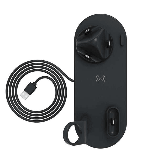 Station de Charge Rapide Multiappareils 4 en 1 – Design Moderne Blanc ou Noir - IVOIRART.COM